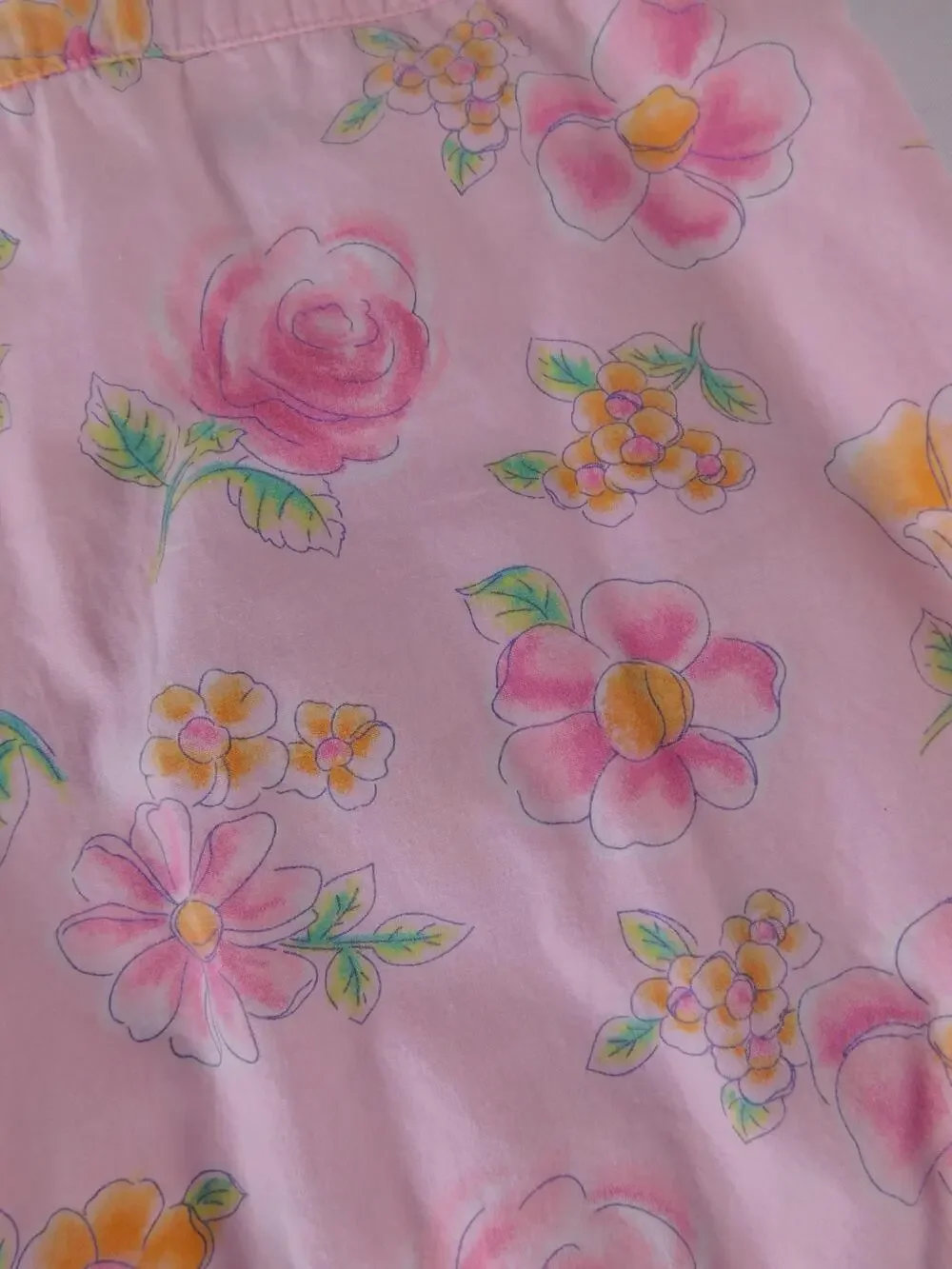 OshKosh B'gosh Dress Girls 4T Pink Floral Print Sundress Ruffle Hem Cotton